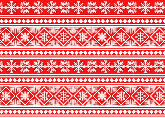 Christmas seamless pattern with snowflakes