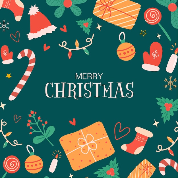 christmas seamless pattern.x-mas winter holiday background .