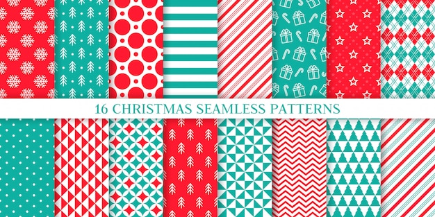 Christmas seamless pattern.