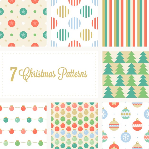 Vector christmas seamless pattern