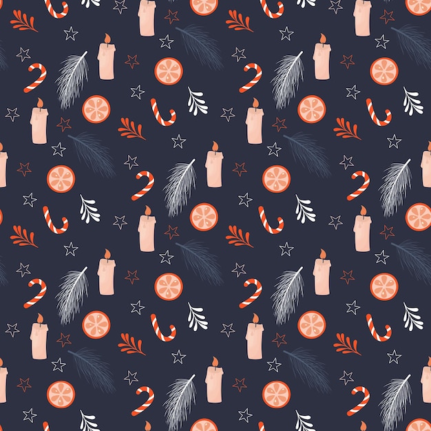 Vector christmas seamless pattern