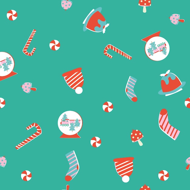 Vector christmas seamless pattern