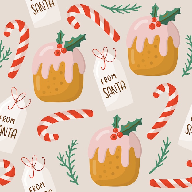 Christmas seamless pattern.