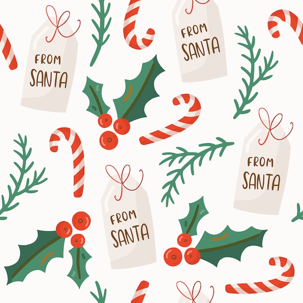 Christmas seamless pattern.