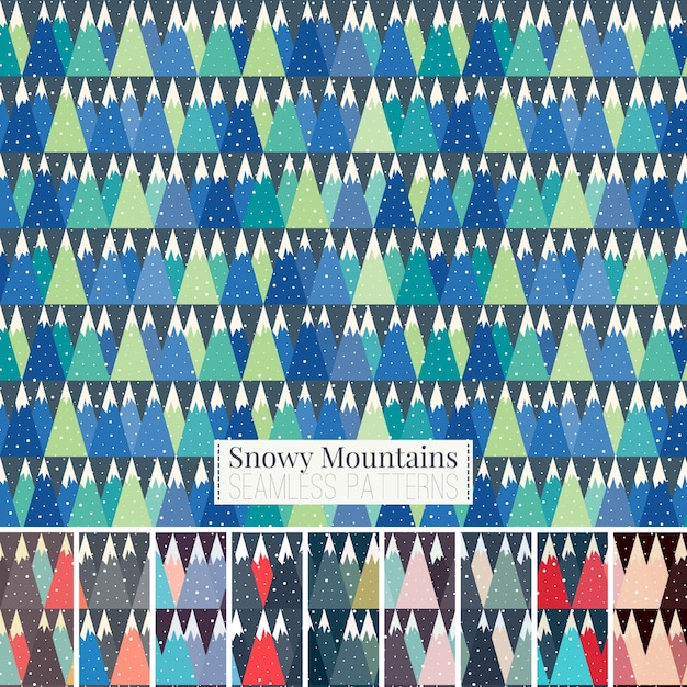 Vector christmas seamless patterns