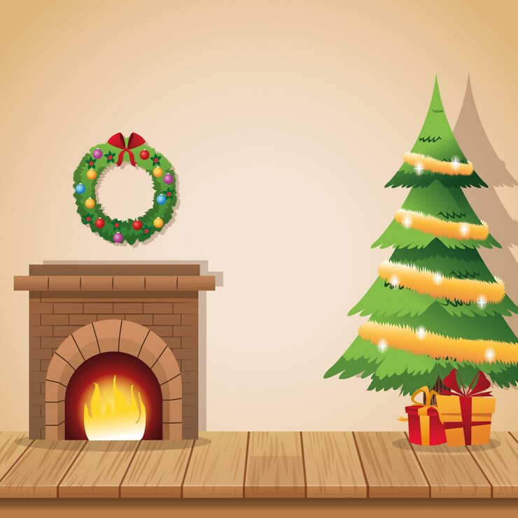 Vector christmas season card decoration and celebration theme