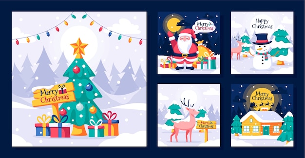 christmas season celebration instagram posts collection