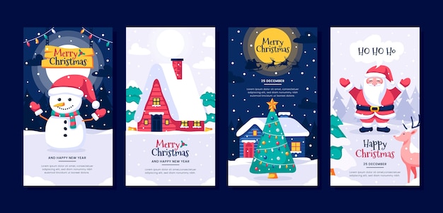 Christmas season celebration instagram stories collection