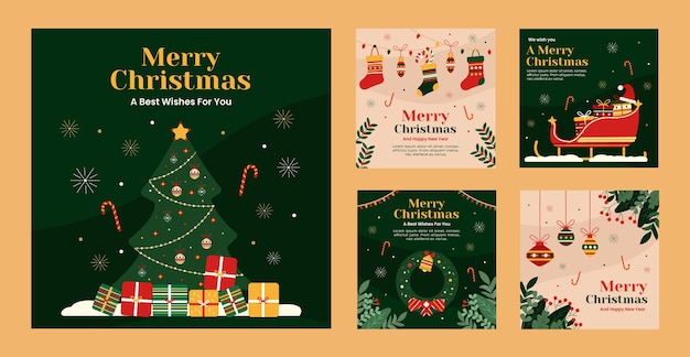 christmas season instagram posts collection