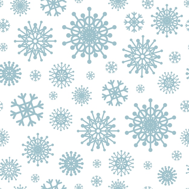 Vector christmas season, seamless pattern with snowflakes. winter inspiration. for paper, fabric