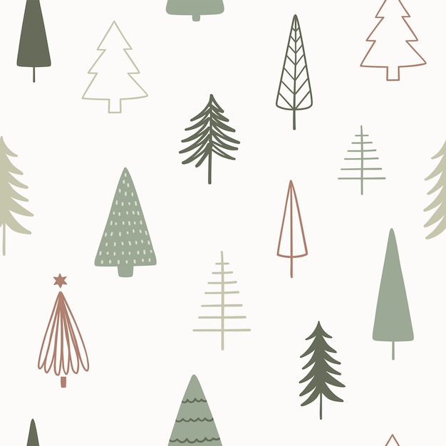 Vector christmas season vector seamless pattern