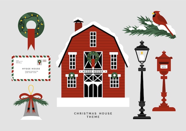 Vector christmas set