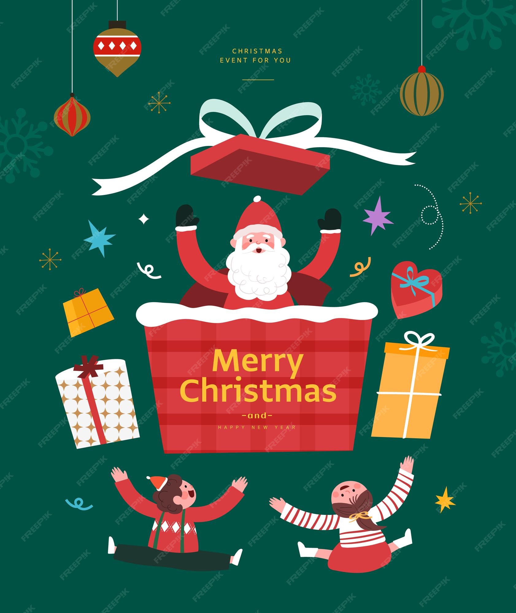 Premium Vector Christmas shopping template illustration. baner. popup