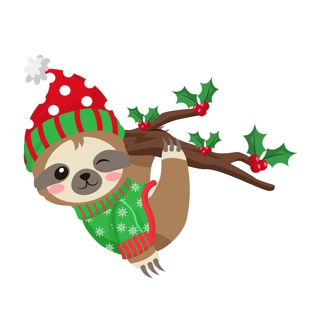 クリスマスナマケモノ