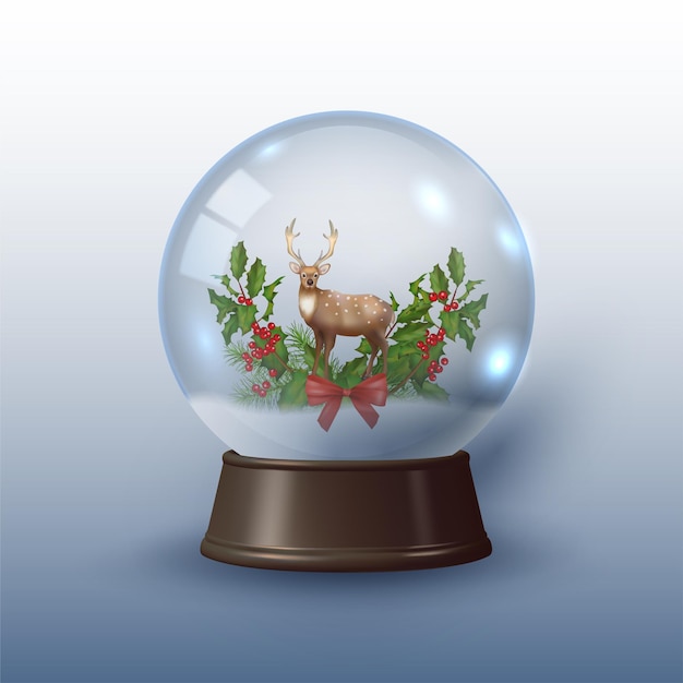 Christmas snow globe