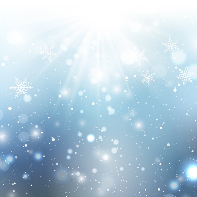 Christmas snowflake background