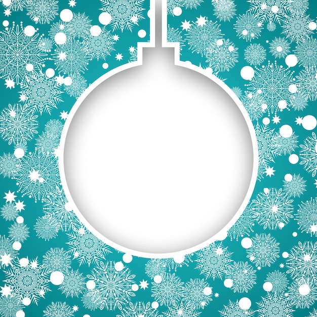 Christmas snowflake background