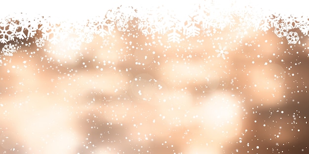 Christmas snowflake banner design