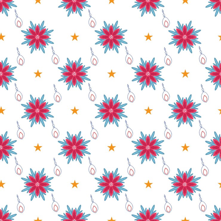 वेक्टर christmas snowflake seamless pattern background