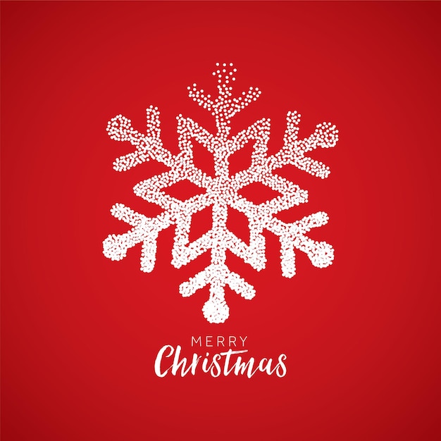 Christmas snowflake vector glitter background