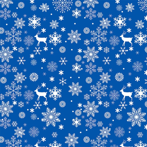 Christmas Snowflake Winter Holidays Pattern Background