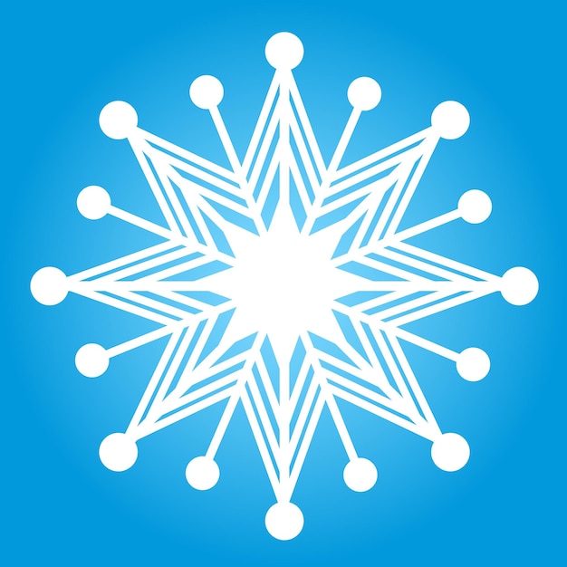 Vector christmas snowflake