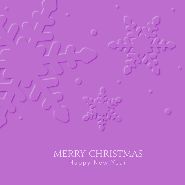 Christmas snowflakes background merry christmas and happy new year banner