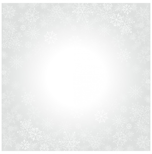 Christmas snowflakes and celebration light background