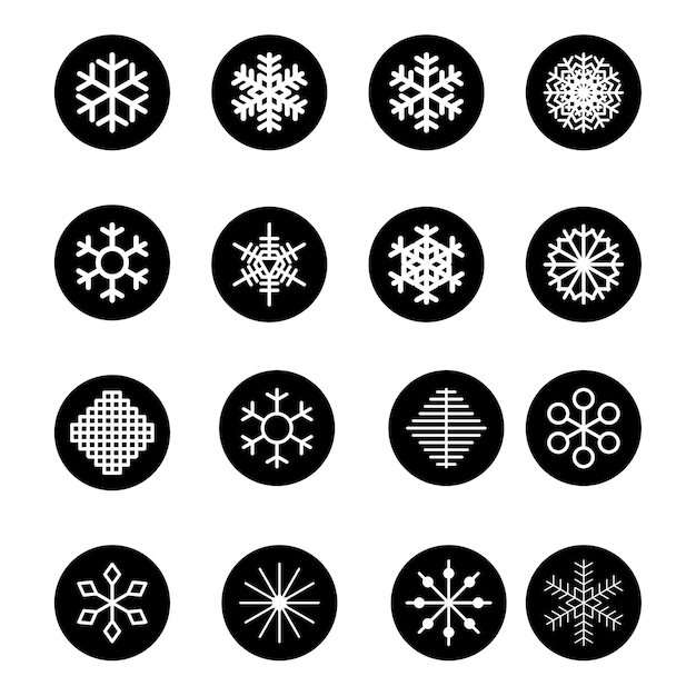 Christmas snowflakes on white background. vector illustration. eps10