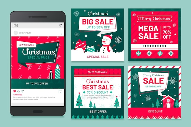 Christmas social media posts