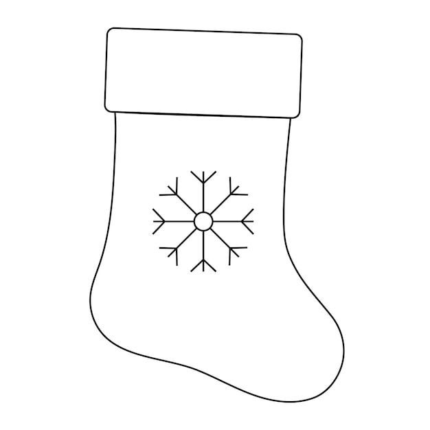 Christmas sock Vector Vector illustration