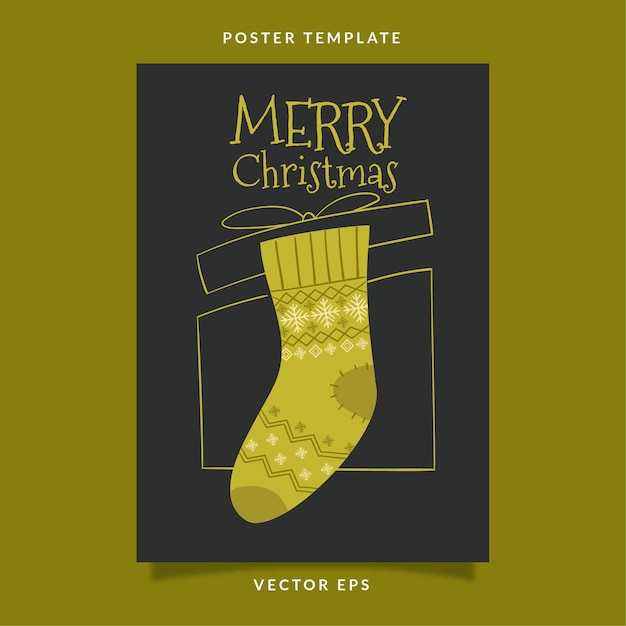 Christmas socks poster