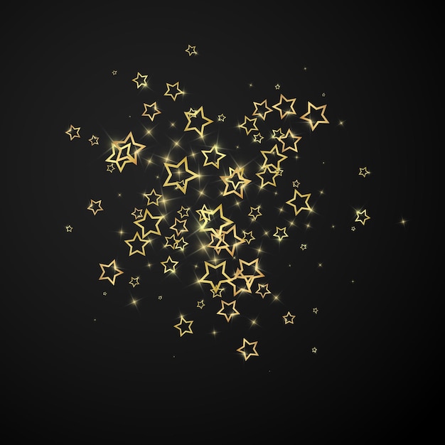 Vector christmas spirit scattered falling stars