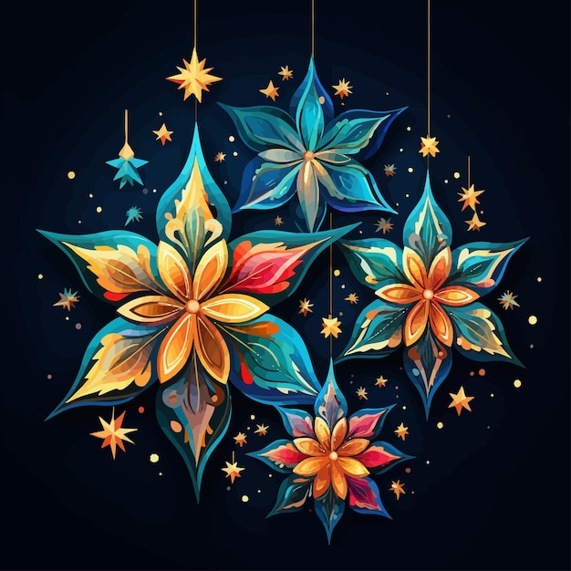 Vector christmas_stars_vector_illustrated