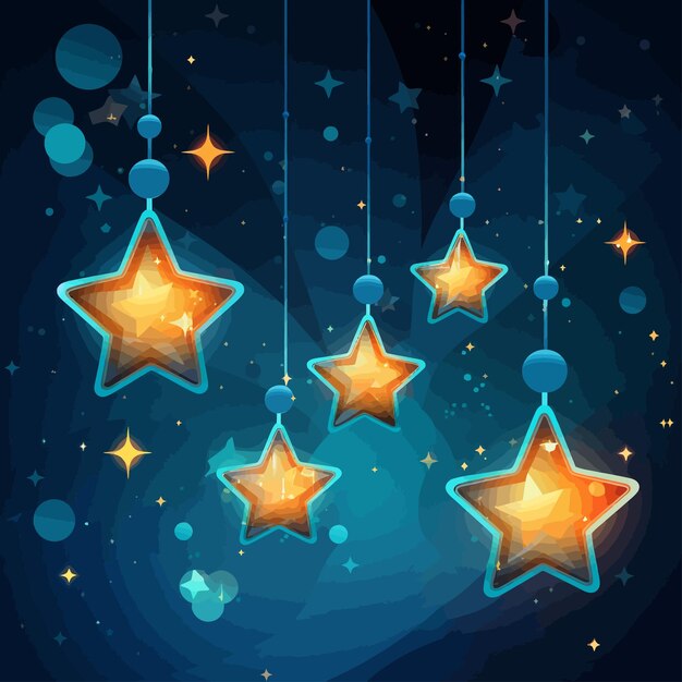 Vector christmas_stars_vector_illustrated