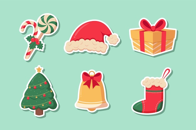 Christmas Sticker Set Collection Design