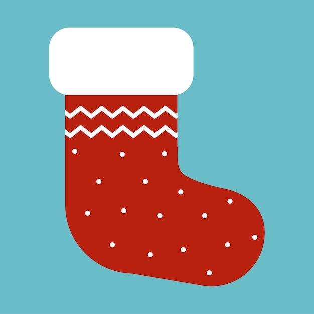 Рождественские чулки Векторные рождественские носки