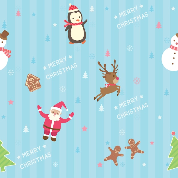 Christmas stripe seamless pattern