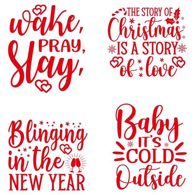 Christmas Svg Quotes Typography Tshirt Design