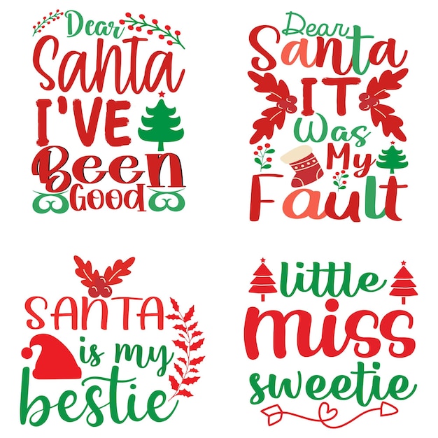 Christmas Svg Quotes Typography Tshirt Design