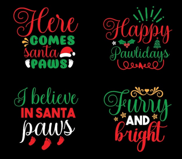 Рождественский дизайн футболки SVG