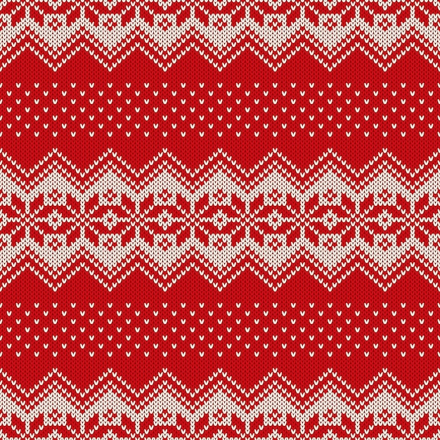 Christmas Sweater Design Seamless Knitting Pattern