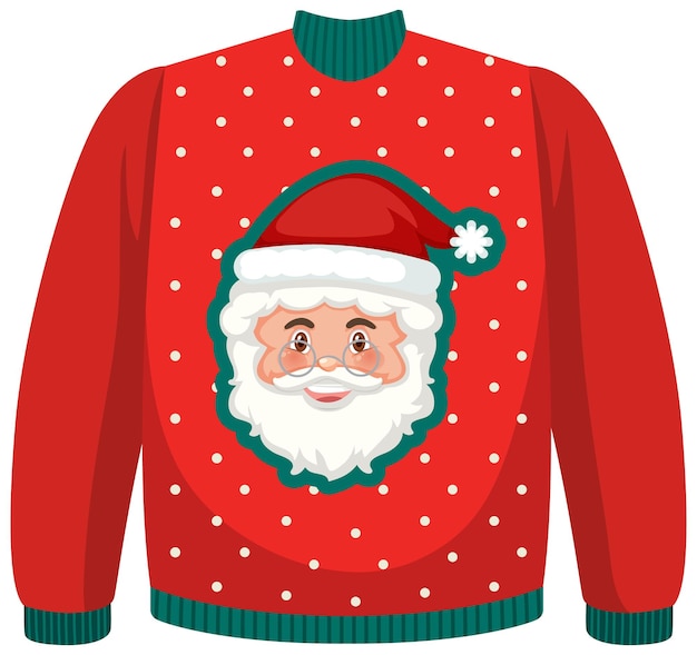 Maglione natalizio con motivo babbo natale