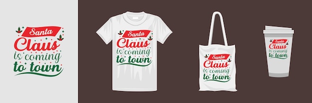 ベクトル クリスマスのtシャツのデザイン。クリスマスの日のカラフルなtシャツのデザイン。