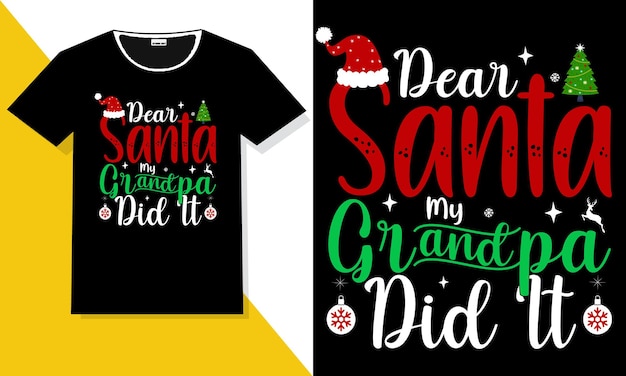 Christmas t shirt design or Christmas typography t shirt