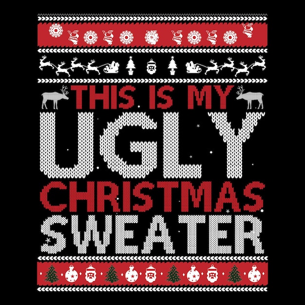 Vector christmas t-shirt design vector file