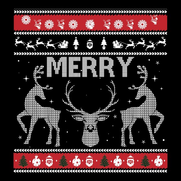 Vector christmas t-shirt design vector file