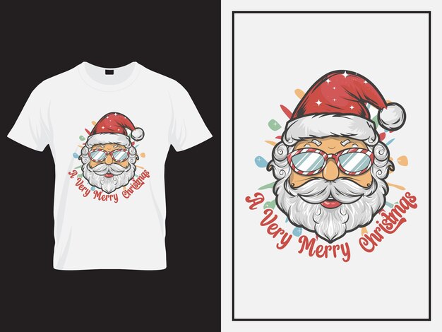 クリスマスTシャツデザインベクトル メリークリスマス引用