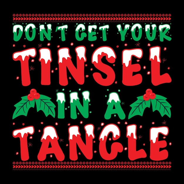 Christmas T-shirt Design vector