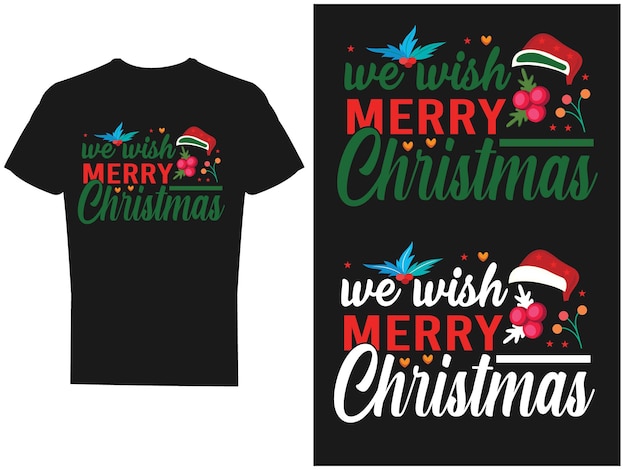 Vector christmas t shirt design and vector